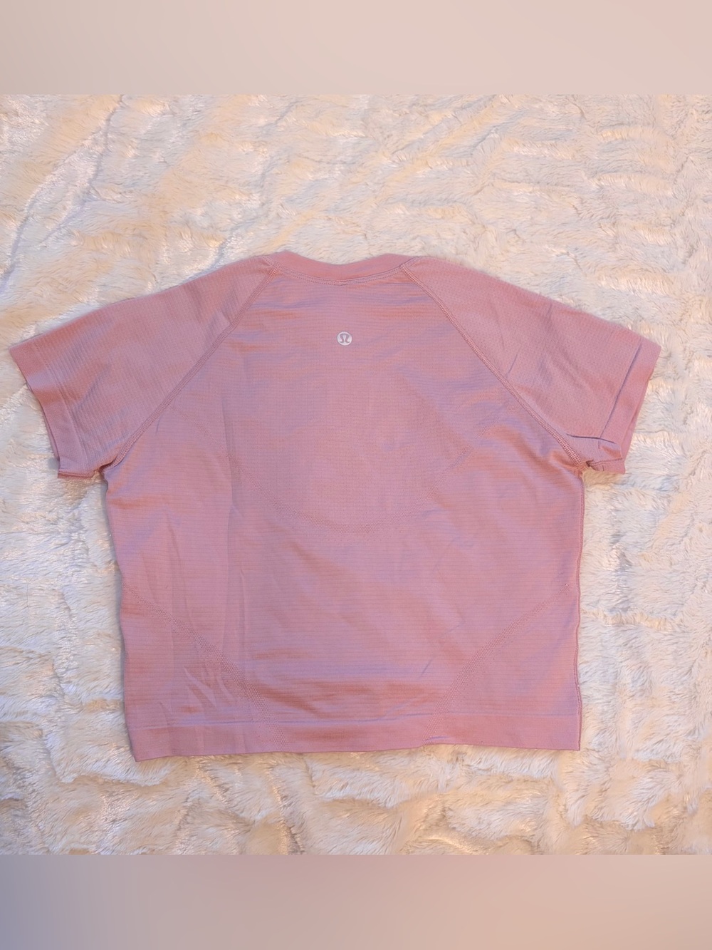 Lululemon Pink Swiftly Crop Tee Short-Sleeve Top
